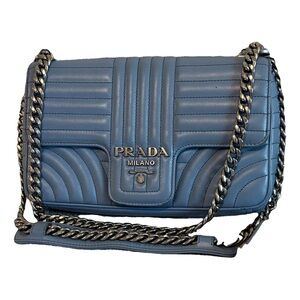 Prada Diagramme leather shoulder bag